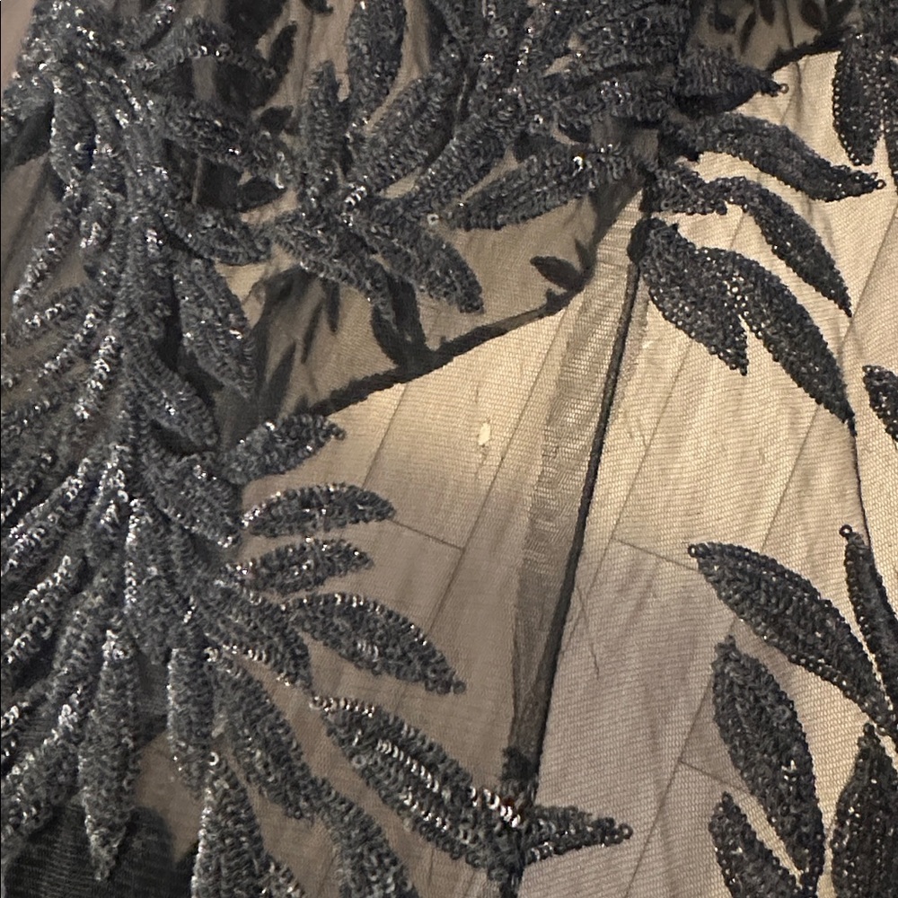 NADINE MERABI Stella Black Backless Lace Dress - Picture 11 of 16